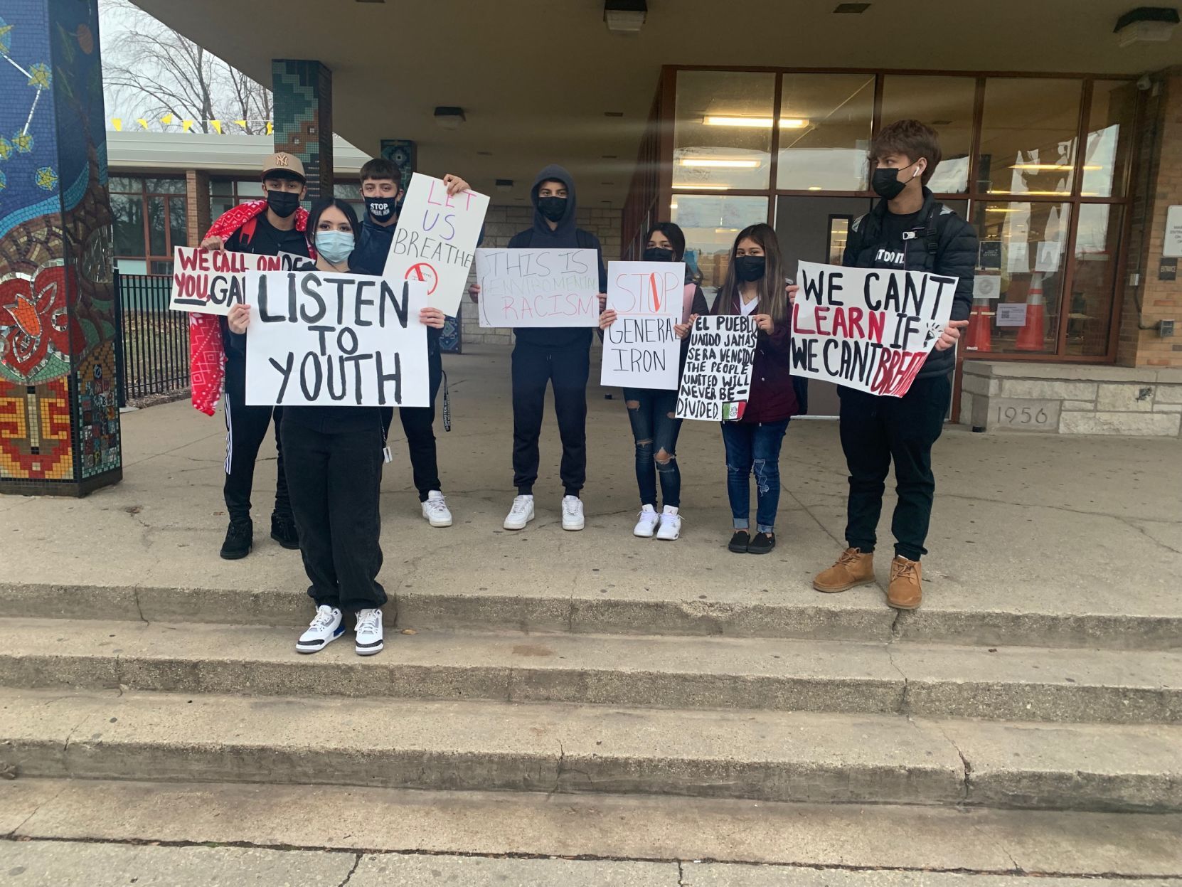 Students rally